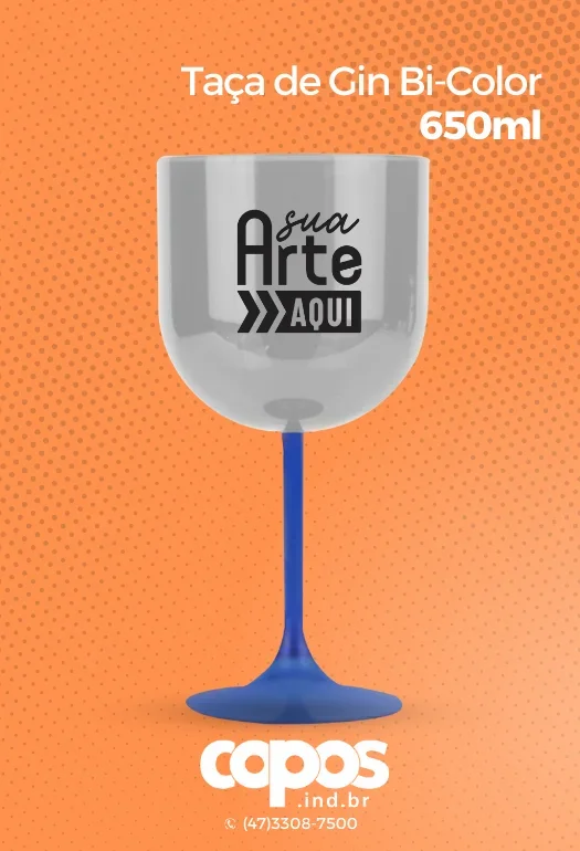 Taça de Gin Bicolor Taça de Gin Bicolor